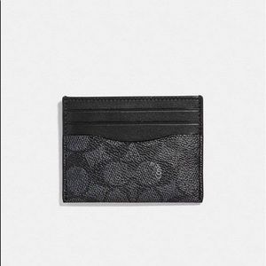 AUTHENTIC Coach Card Case In Signature Canvas